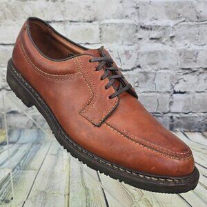 Allen Edmonds Wilbert Men's 9 D Shoes Brown Leather Split Toe Derby Made in USA